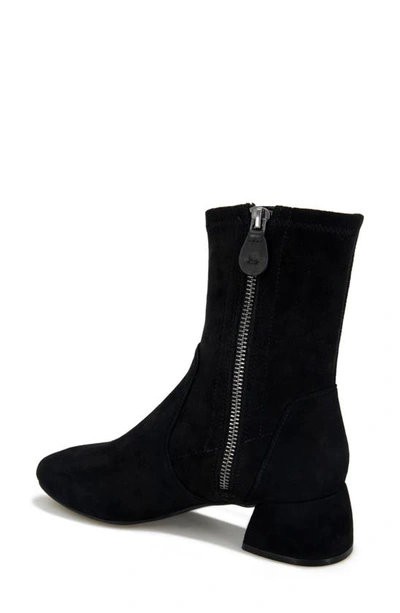 Gentle Souls By Kenneth Cole Emily Zip Bootie In Black Suede