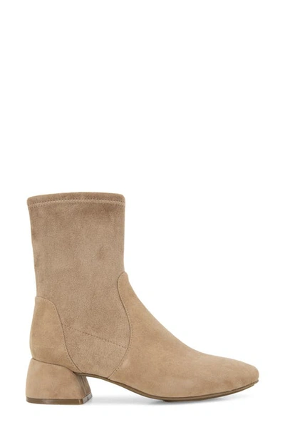 Gentle Souls By Kenneth Cole Emily Womens Suede Block Heel Booties In Mushroom Suede