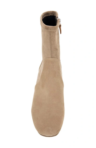 Gentle Souls By Kenneth Cole Emily Womens Suede Block Heel Booties In Mushroom Suede