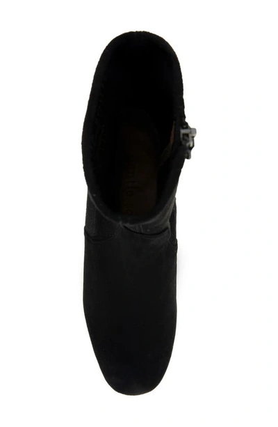 Gentle Souls By Kenneth Cole Emily Zip Bootie In Black Suede