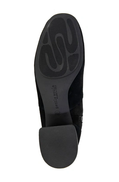 Gentle Souls By Kenneth Cole Emily Zip Bootie In Black Suede
