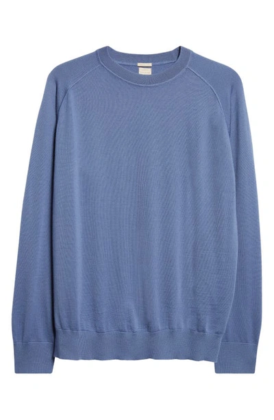 Shop Massimo Alba Crewneck Cashmere Sweater In Blue Parrot