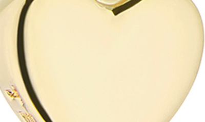 Ted Baker Tiny Heart Huggie Drop Earrings In Gold Tone