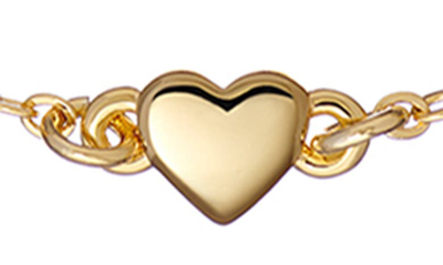 Shop Ted Baker Harsaa Tiny Heart Bracelet In Gold Tone