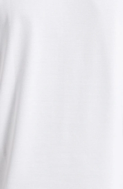 Shop Versace Seashell Baroque Logo Cotton Piqué Polo In 1w000-optical White