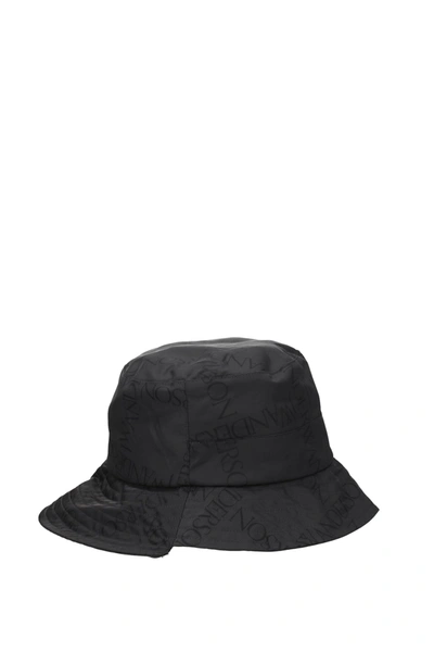 Shop Jw Anderson Hats Nylon Black