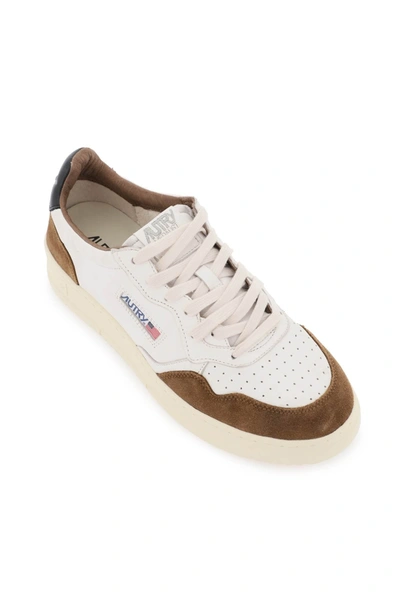 Shop Autry Leather Low Medalist Sneakers
