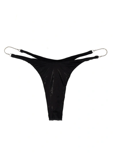 Shop Mugler Slip Bikini Catene Beachwear Black