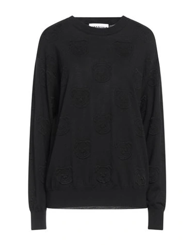 Shop Moschino Woman Sweater Black Size Xs Virgin Wool, Viscose