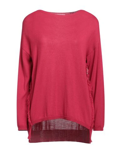 Shop Caractere Caractère Woman Sweater Fuchsia Size Xl Polyacrylic, Virgin Wool In Pink