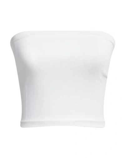Ann Demeulemeester Woman Top Off White Size S Viscose, Polyamide, Elastane In Off White
