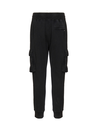 Shop Dolce & Gabbana Cargo Pants With Logo In Black
