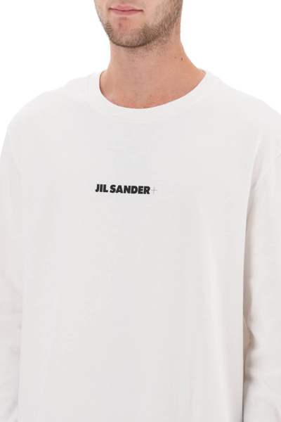 Shop Jil Sander Long Sleeve T-shirt In Porcelain