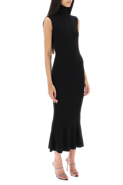 Shop Norma Kamali Sleeveless Fishtail Dress In Black (black)