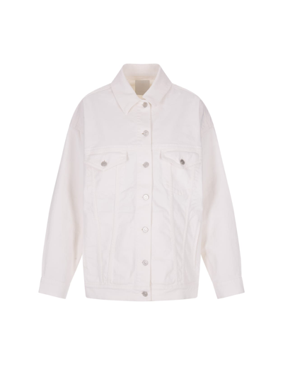Givenchy Button-up Denim Jacket In White
