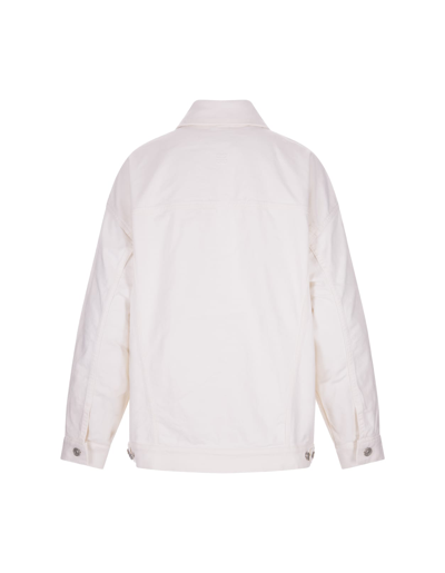 Givenchy Button-up Denim Jacket In White