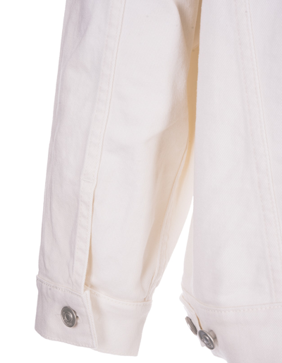 Givenchy Button-up Denim Jacket In White