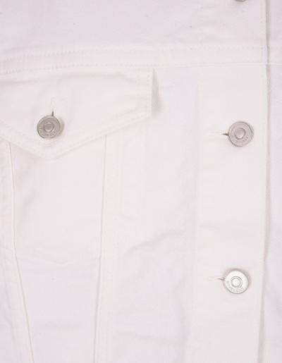 Shop Givenchy Stone Grey Denim Oversize Jacket In Bianco