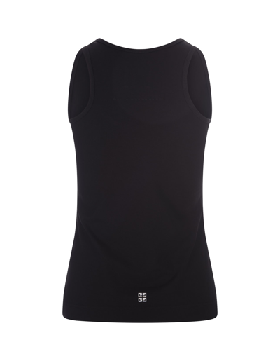 Shop Givenchy Archetype Tank Top In Black Cotton In Nero