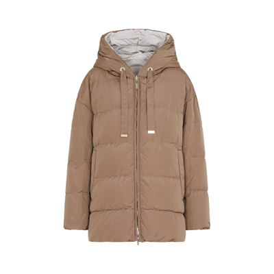 Shop Max Mara The Cube Reversible Padded Down Jacket In Multi