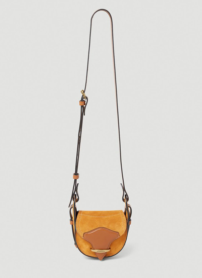 Shop Isabel Marant Botsy Foldover Top Mini Shoulder Bag In Orange