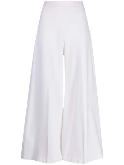 Shop Rosetta Getty Wide-leg Culotte Trousers In White
