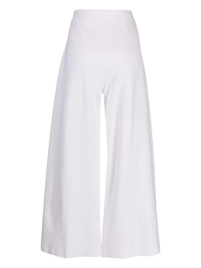 Shop Rosetta Getty Wide-leg Culotte Trousers In White