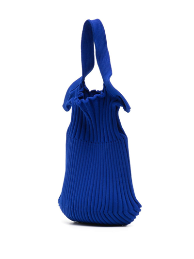 Shop Cfcl Fluted Top-handle Bag In Blue