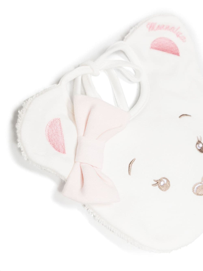 Shop Monnalisa Bear-motif Babygrow Set In White