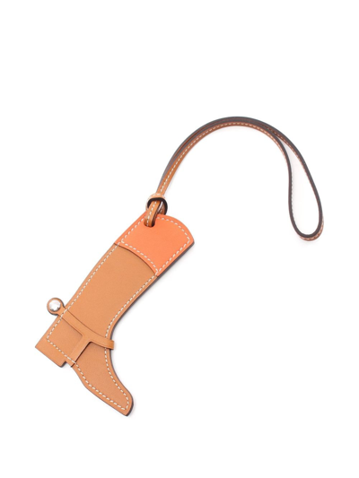 Rodéo pégase leather bag charm Hermès Brown in Leather - 31444328