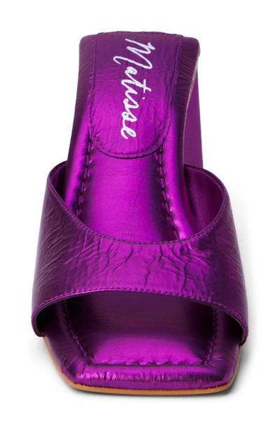 Shop Matisse Regan Slide Sandal In Purple
