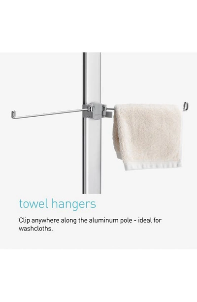 Shop Simplehuman Tension Shower Caddy In Brushed