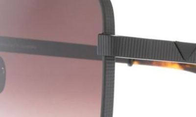 Shop Pared Uptown & Downtown 57.5mm Aviator Sunglasses In Matte Black Light Rose