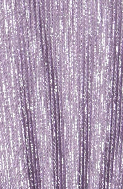 Shop Bcbg Kids' Metallic Ruffle Sequin Party Dress In Lavender