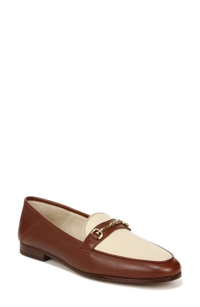 Shop Sam Edelman Loraine Bit Loafer In Eggshell/ Burnt Brandy