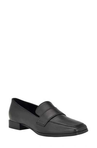 Shop Calvin Klein Tadyn Loafer In Black Leather