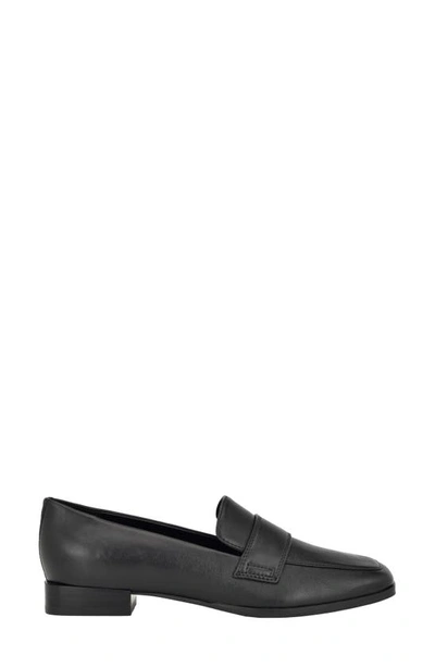 Shop Calvin Klein Tadyn Loafer In Black Leather
