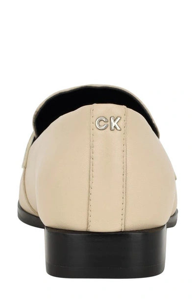 Shop Calvin Klein Tadyn Loafer In Light Natural Leather