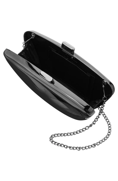 Nina Wham Minaudière Clutch In Gunmetal