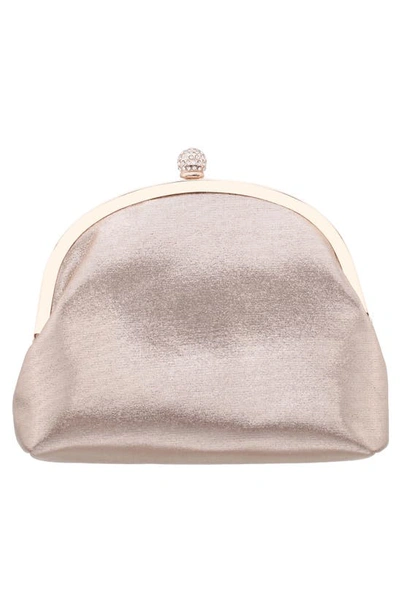 Shop Nina Sweetie Frame Clutch In Taupe