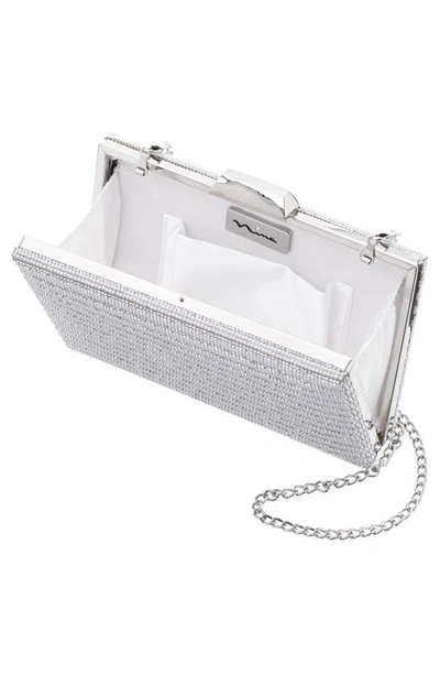 Nina Desyre Embellished Minaudière In White