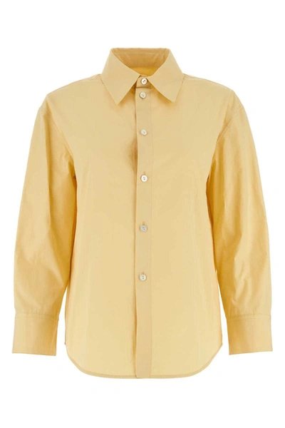 Shop Jil Sander Shirts In Yellow