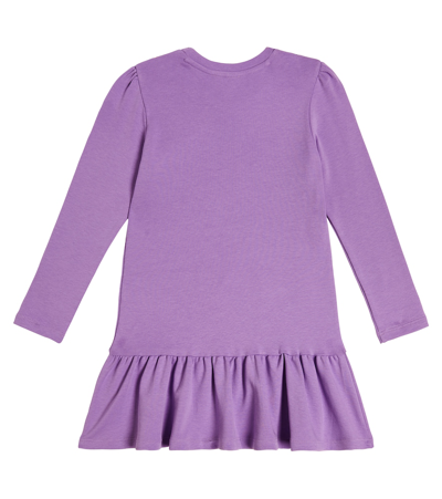 Shop Marc Jacobs Printed Cotton Dress In Purple