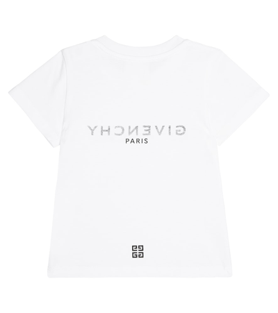 Shop Givenchy Baby Logo Cotton Jersey T-shirt In White