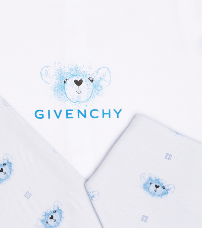 Shop Givenchy Baby T-shirt, Leggings, And Bib Set In Multicoloured