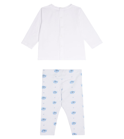 Shop Givenchy Baby T-shirt, Leggings, And Bib Set In Multicoloured