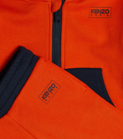 Shop Kenzo Baby Cotton-blend Tracksuit In Pink