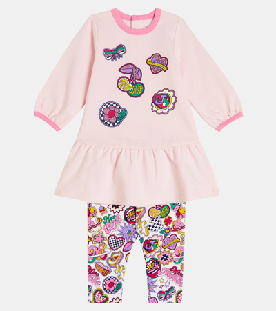 Marc Jacobs Baby Set Aus Kleid Und Leggings In Multicoloured