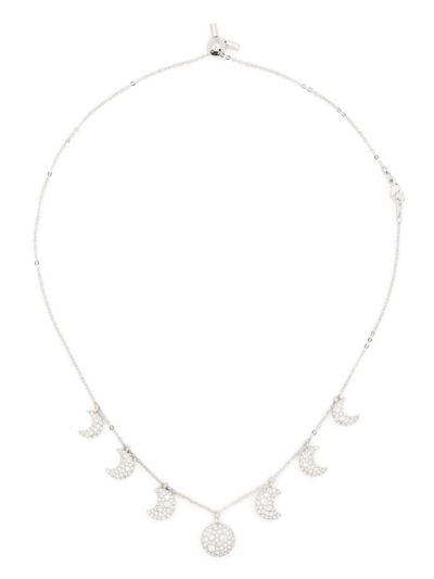 Shop Swarovski Luna Choker Necklace In Silver