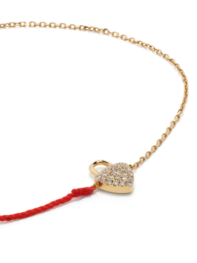 Shop Ruifier 18kt Yellow Gold Haven Clarity Diamond Bracelet In Red